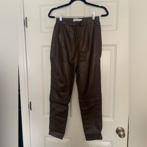 Jonathan Simkhai Brown Leather Pants